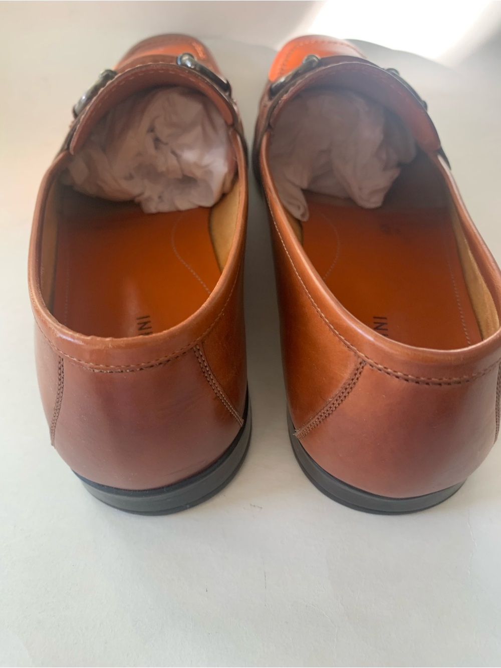 Magnanni Tan Leather Bit Loafers - Picture 2 of 4